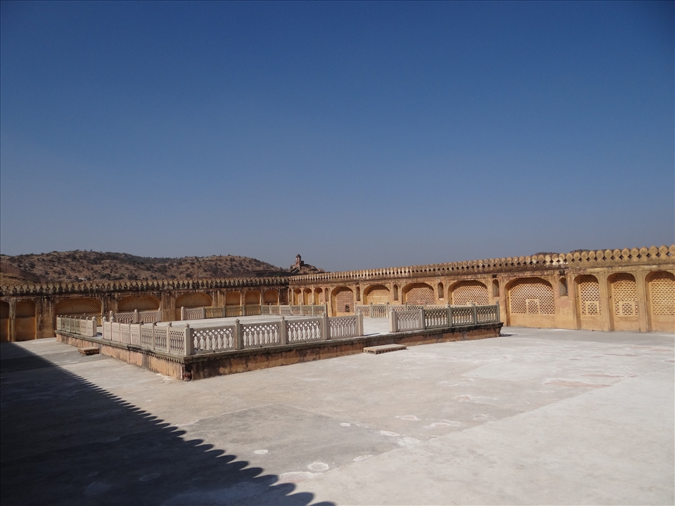 a roof of a part of fort