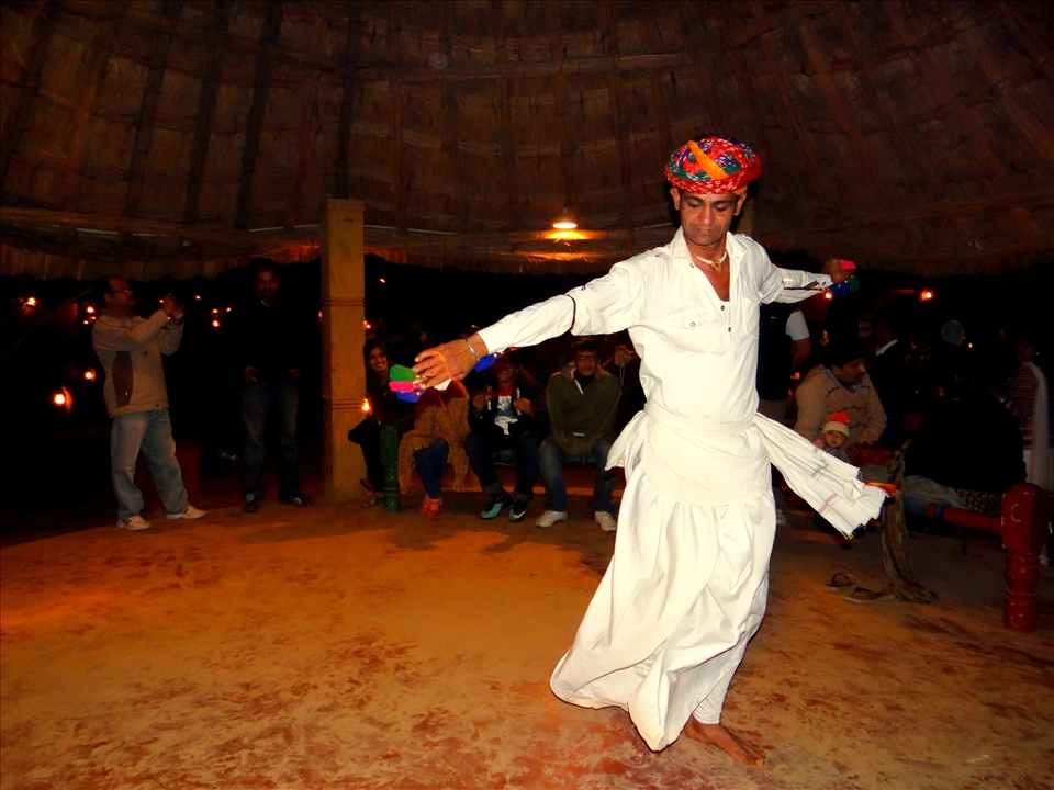 a folk dancer of  rajasthan culture