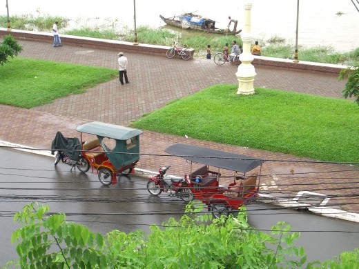 Looking over the Mekong from Foreign Correspondence Club