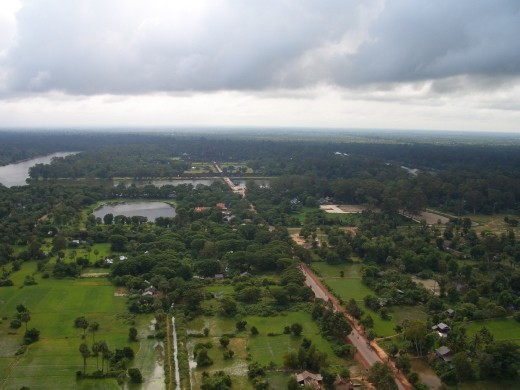 From the balloon over Angkor