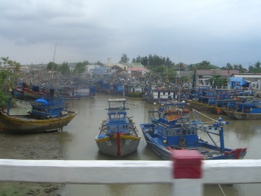 Boats in River due to Typhoon