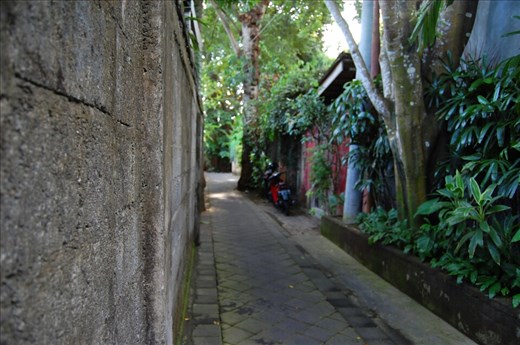 Laneway to our Villa in Seminyak