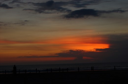 Sunset over Seminyak Beach 