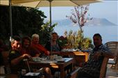 Breakfast on the patio overlooking Mediterranean : by pjandc, Views[435]