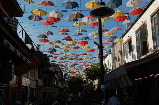 Umbrella Alley in Antalya