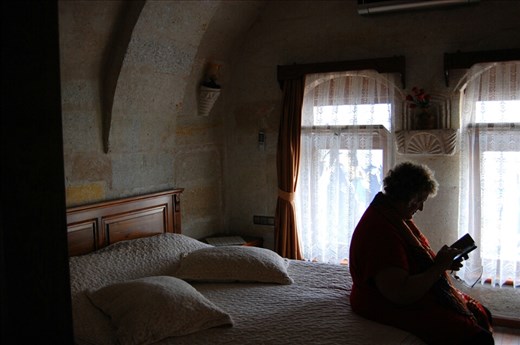 Our bedroom stone cave hotel