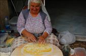 Lady rolling Gozleme for our dinner: by pjandc, Views[591]