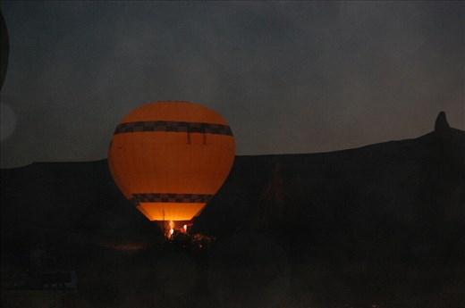 Hot Air Balloon inflating