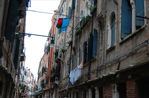 Doing the washing near our apartment