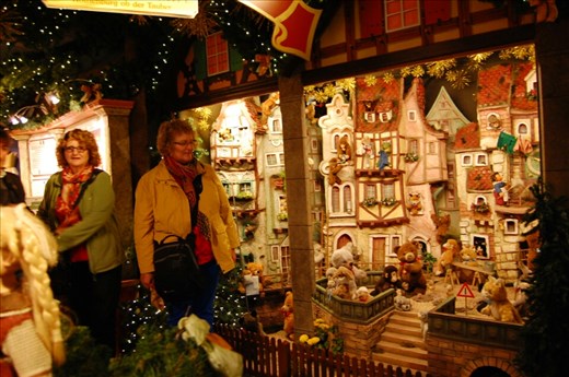 Celeste in Christmas shop Rothenburg