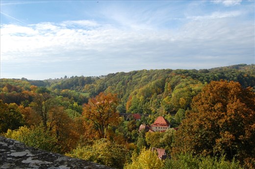 Looking out of the city from the wall