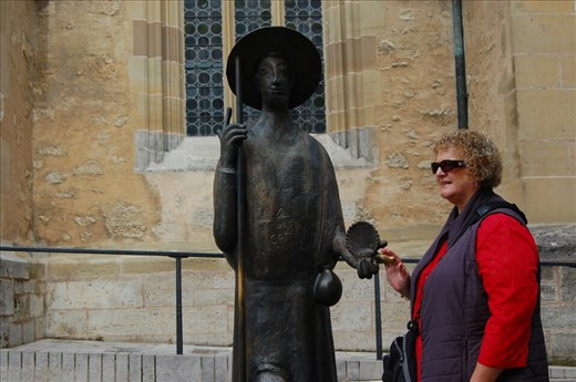 A friend Celeste picked up at St Jacobs Church Rothenburg