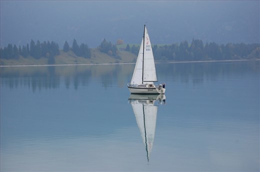 Flat water Lake Forggensee