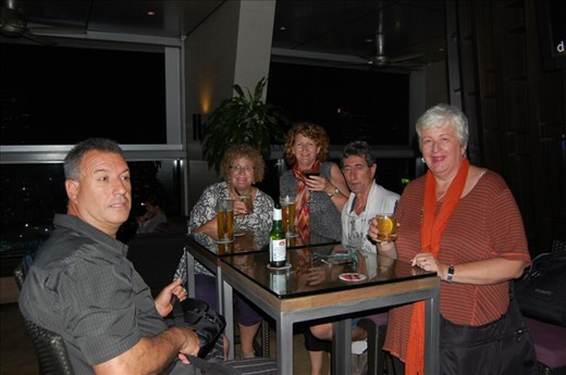 Crew at Skybar Traders Hotel