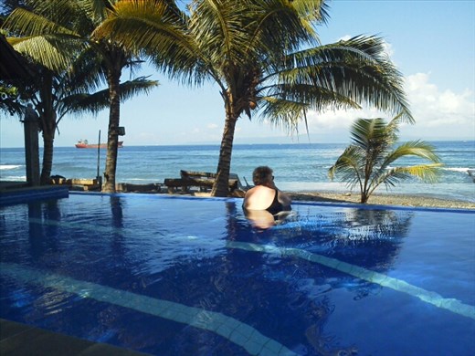 One of the pools at Bayshore