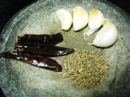 Spices form the base of this curry