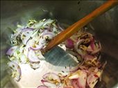 Fry the onions with the crushed garlic and cumin: by platetrotter, Views[271]