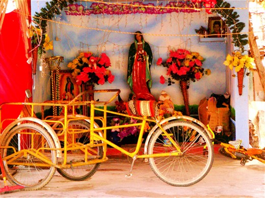 Virgen of Guadalupe has become an icon for Mexico, it's part of culture.