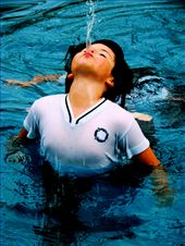 A school girl, hot summer day, doesn't care jumps in the water in her uniform: by pompa, Views[1649]