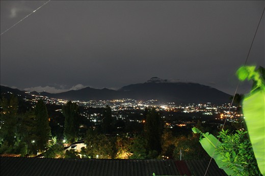 Puncak city at Night, right before the year ends. the sky at puncak were always cloudy so we rarely can see the stars there and it rains most of the year.