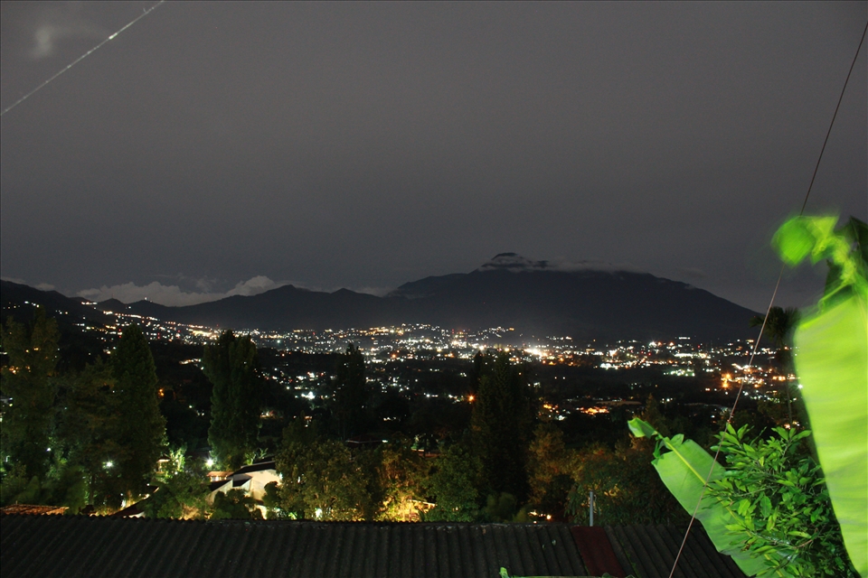 Puncak city at Night, right before the year ends. the sky at puncak were always cloudy so we rarely can see the stars there and it rains most of the year.