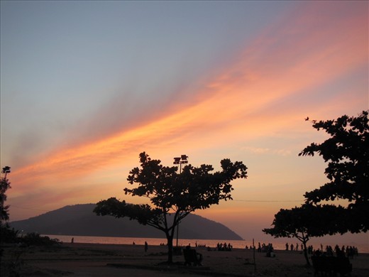 The sky gives its teary eyed farewell to its trusted companion of ages with a fine display of colours from its infinite palette.