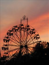 The giant wheel depicts the cycle of life revolving between the dawn and dusk.: by pranita, Views[342]