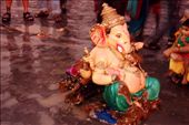 Ganesh idols are flooded back to the beach. : by prasanasindol, Views[258]