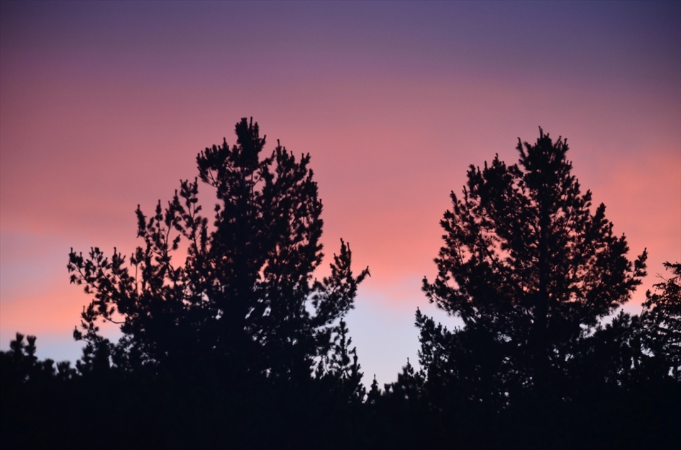 There is nothing more beautiful for me than the sunset in the mountain. It is so quiet. You feel like you can take the last sun rays and use them like a blanket.