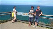 with some guys from the hostel at the most easterly point of australia