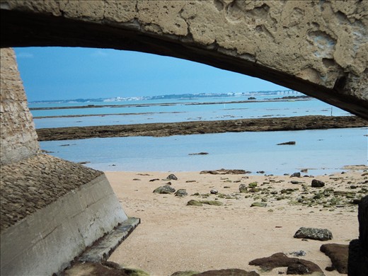 The Carnival is over! Bridge above range of blue
