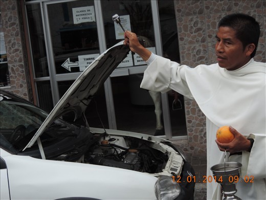 Here religion is very important , even cars are object of benediction , you can see plenty people who want deliberatly and inconditionnaly benediction their cars !