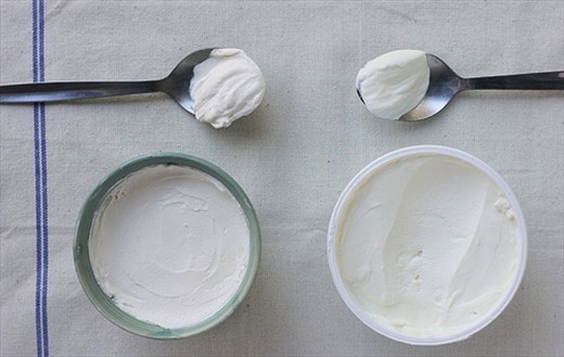 Homemade mascarpone against store vs Italian