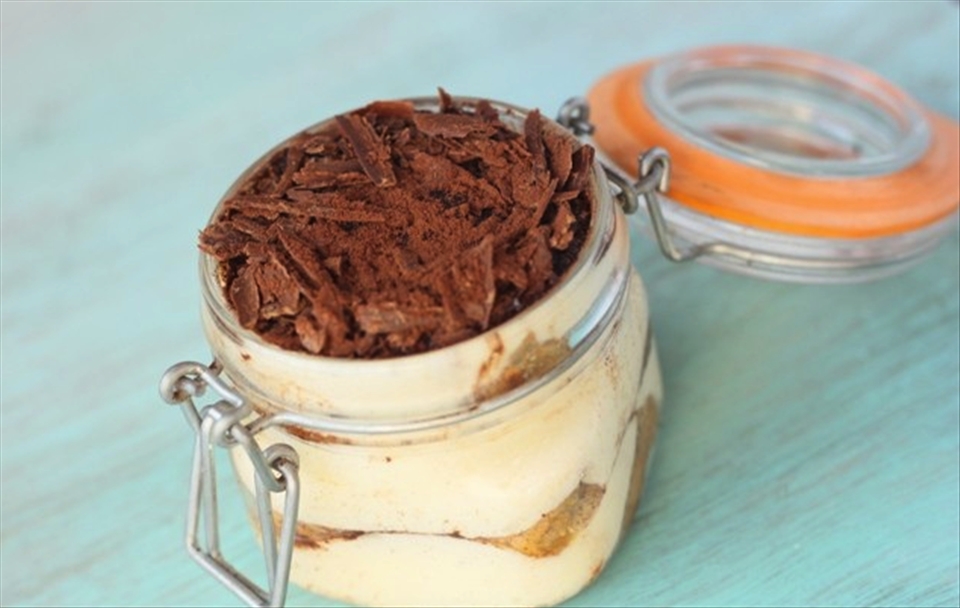 Tiramisu in a jar