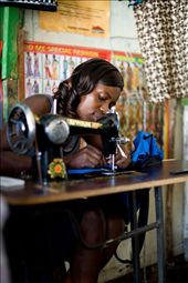 seamstress at work in her shop: by qdeleeuw, Views[555]