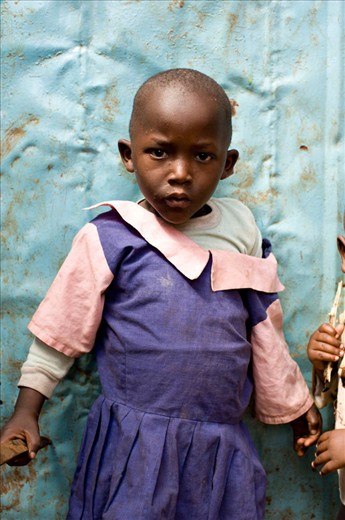 child posing at nurseryschool