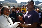 After entering the chapel of the Lord of Qoyllur Ritti, several troupes go to offer their dances to the Qollqe Punku. People also get married in front of this Apu (God). They don't need a Catholic priest; anyone can officiate it.: by qoyllurritti, Views[442]