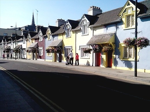 Pretty row of houses across the road from Trim castle