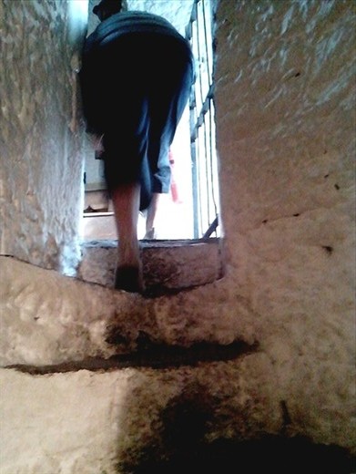 Janice escaping the dungeon Bunratty Castle