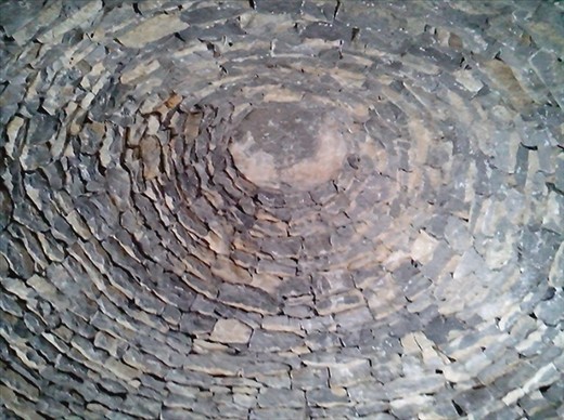 Inside the dome monastic cell