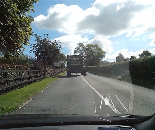 Tractors! We saw these on the road every day!!