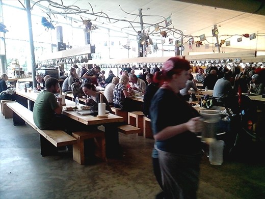 Huge cafe.  Central attraction!!