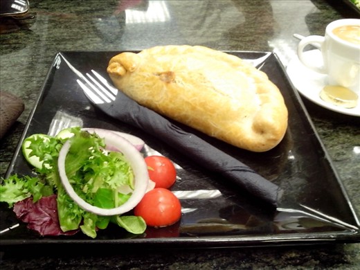 Cornish Pasty for lunch.