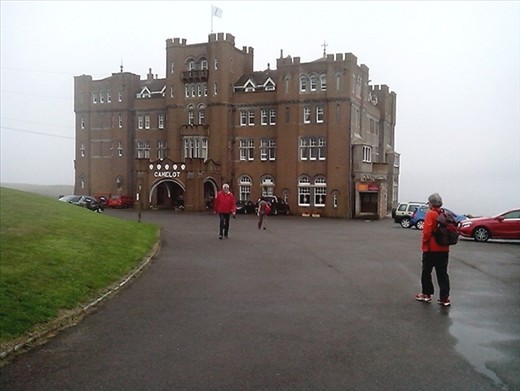 Camelot Castle.  Doesn't look very old but, to me, ugly.