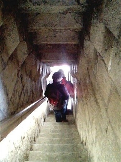 Walking down off the wall