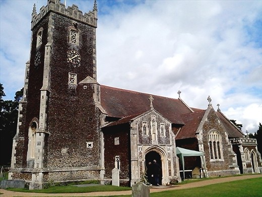 The church in the grounds at Sandringham.  This is the church the Queen walks to on Christmas day.