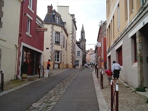 Cobbled streets and an array of different building styles.