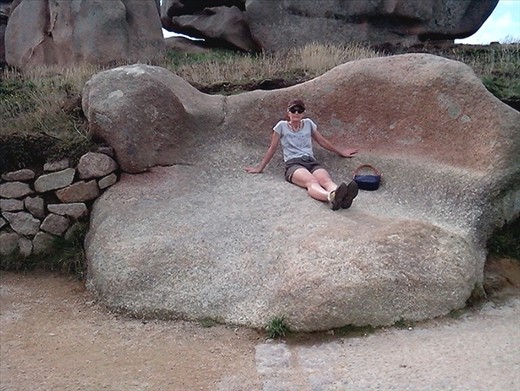 Yours truly on a rock armchair