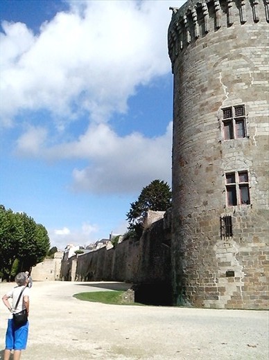 Part of the medieval wall that surrounded old Dinan