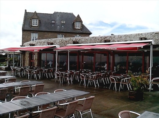 Pointe du Groin restaurant. Finally...a coffee that didn't leave a bad taste in my mouth